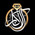 The Al Akaber Jewelry mark: a gold diamond ring drawn around Arabic calligraphy